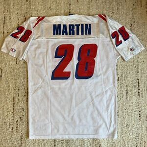 MADE IN USA RARE Vintage 90s Champion New England Patriots Martin Jersey 48 XL L